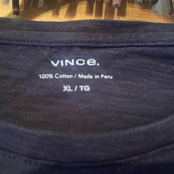 Vince Men’s Short Sleeve Slub Crewneck T-Shirt Sz XL - Picture 6 of 6